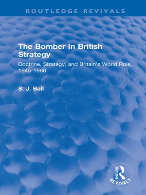 cover image of The Bomber In British Strategy